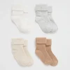 Seed Heritage Socks-Rib Sock Multipack Neutral