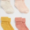 Seed Heritage Socks-Rib Sock Multipack Pink