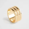 Seed Heritage Jewellery-Ridged Ring Gold