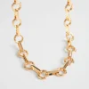 Seed Heritage Jewellery-Ring Link Necklace Gold