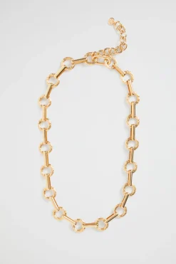Seed Heritage Jewellery-Ring Link Necklace Gold