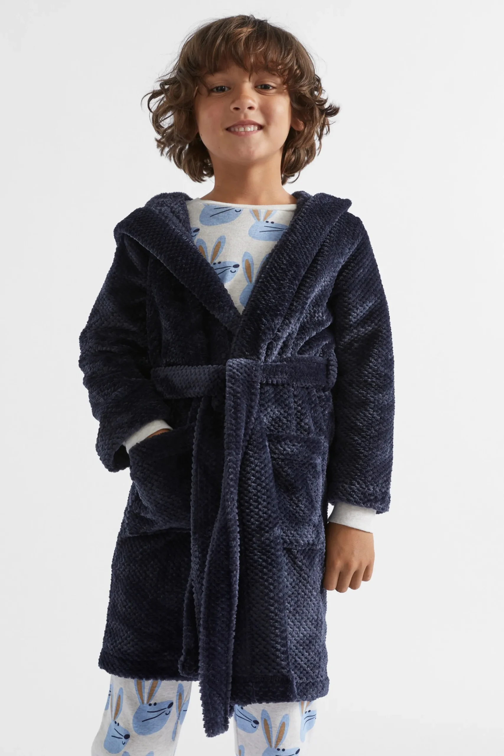 Seed Heritage Pyjamas & Sleepwear-Robe Midnight Blue