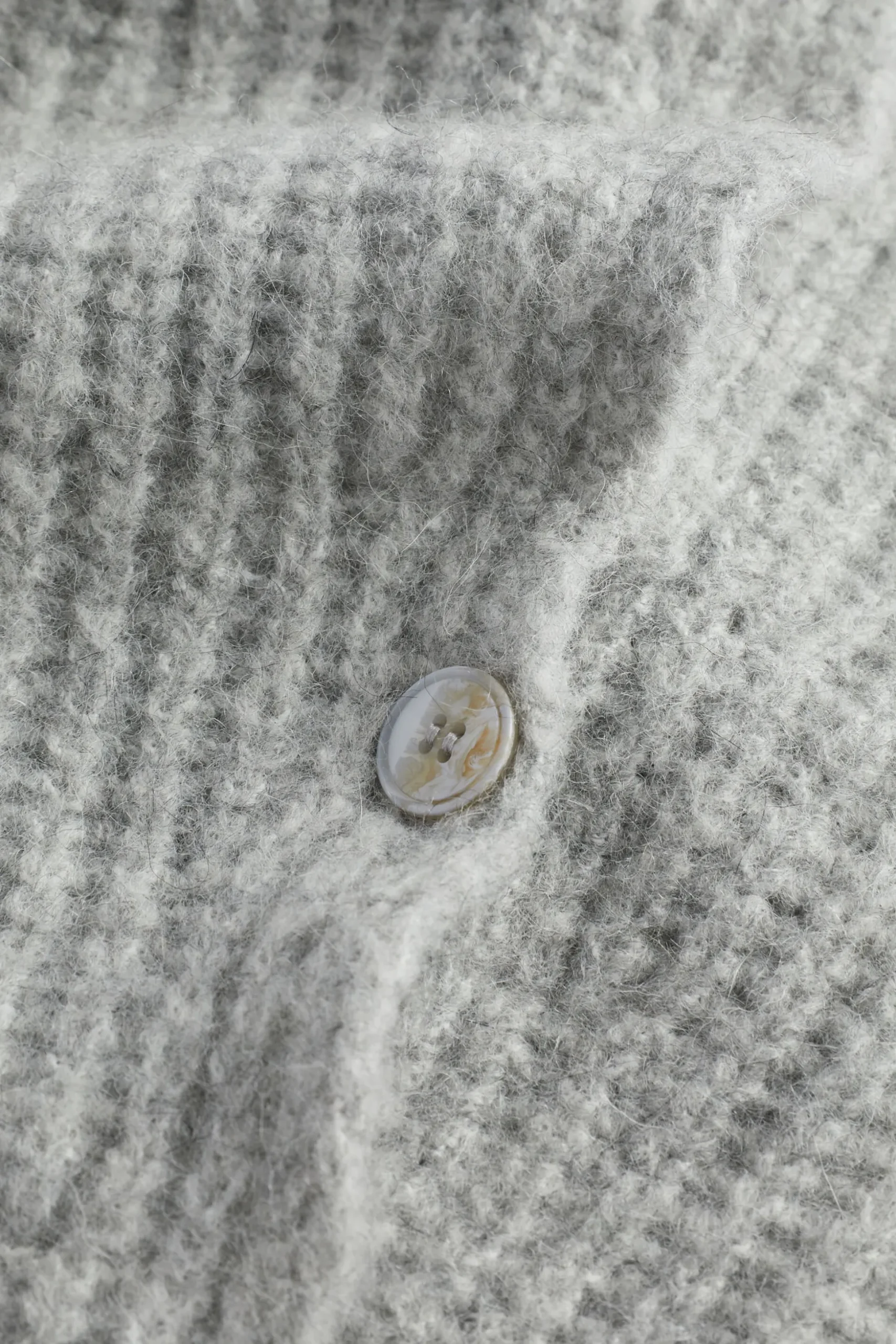 Seed Heritage Scarves & Kaftans-Roll Neck Poncho Grey Marle