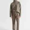 Seed Heritage Knitwear & Sweaters-Roll Neck Terry Sweat Hazel Marle