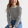 Seed Heritage T-Shirts & Tops-Rugby Stripe Tee Midnight Stripe