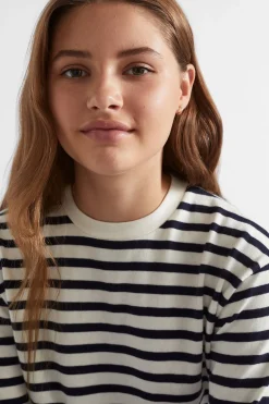 Seed Heritage T-Shirts & Tops-Rugby Stripe Tee Midnight Stripe
