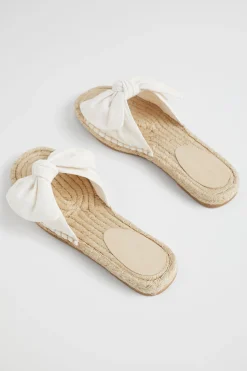 Seed Heritage Espadrilles-Sandra Knot Espadrille White