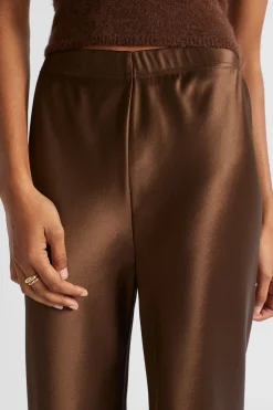 Seed Heritage Pants-Satin Bias Cut Pant Hot Chocolate