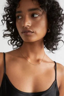 Seed Heritage Dresses-Satin Slip Dress Black
