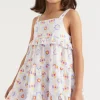 Seed Heritage Dresses-Scalloped Tier Dress Multi