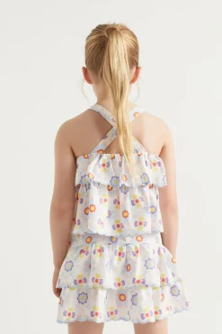 Seed Heritage Skirts-Scalloped Tier Skirt Multi