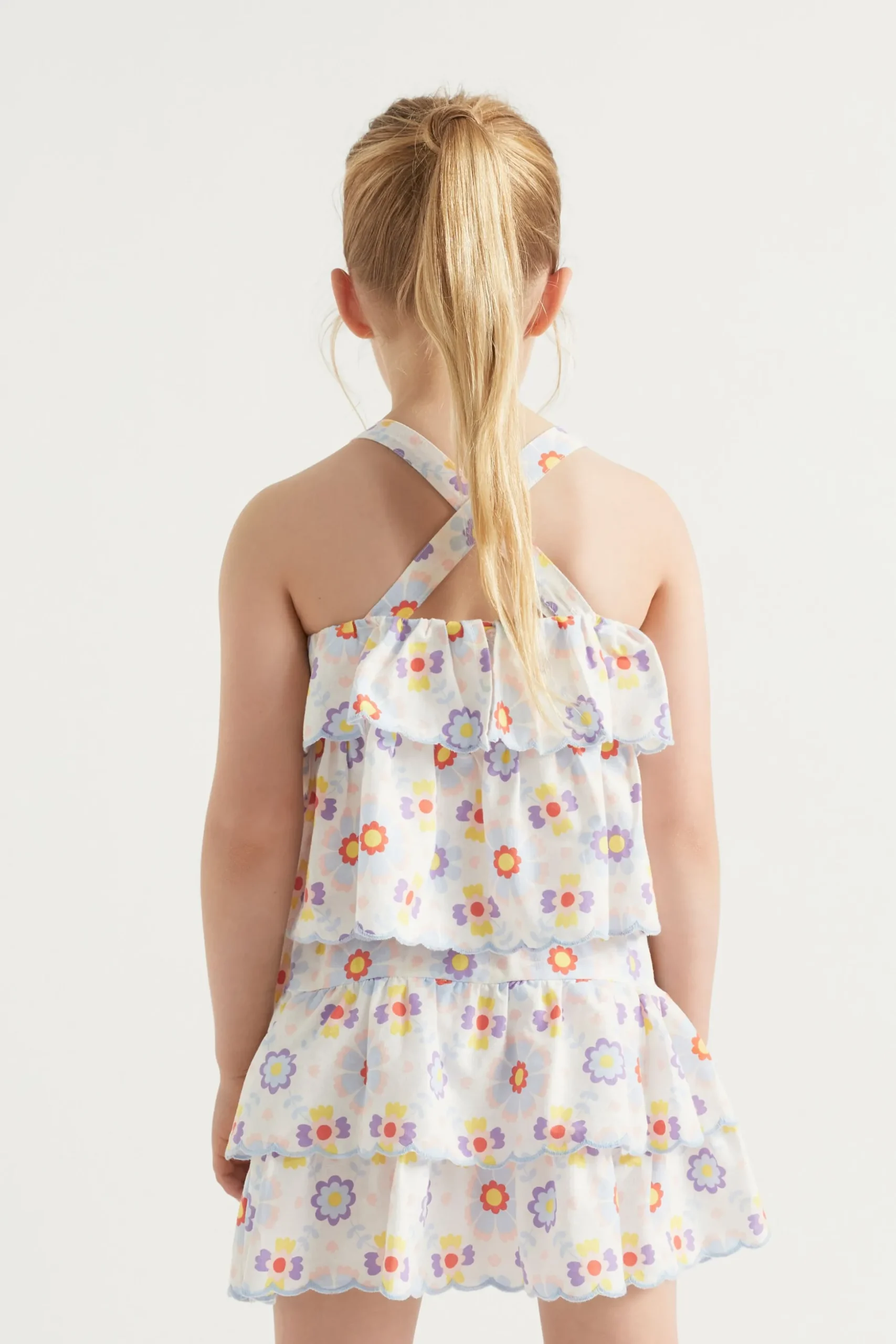 Seed Heritage Skirts-Scalloped Tier Skirt Multi