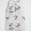Seed Heritage Shorts-Seagull Romper Cloudy Marle