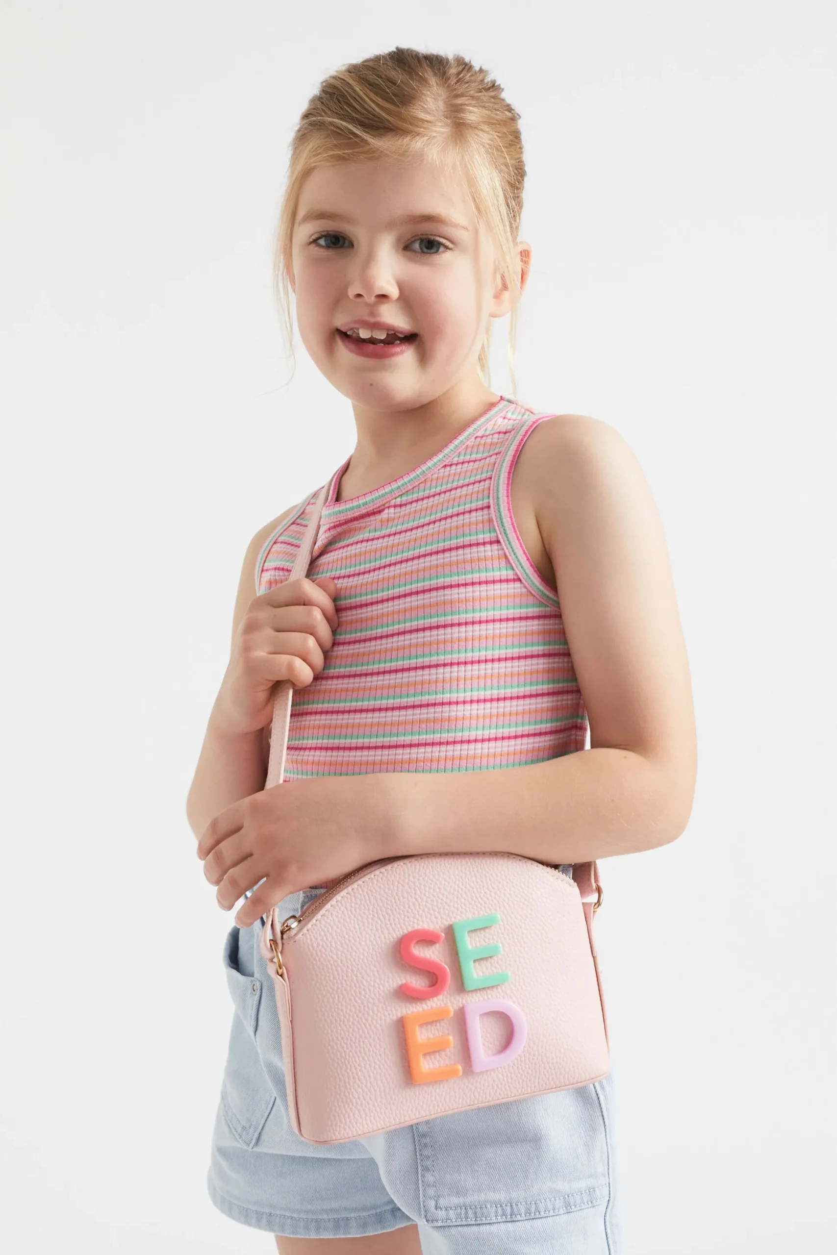 Seed Heritage Bags-Seed Acrylic Crescent Bag Multi