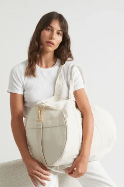 Seed Heritage Tote Bags-Seed Canvas Duffle Bag Natural