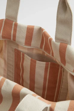 Seed Heritage Tote Bags-Seed Canvas Duffle Bag Peach Natural