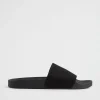 Seed Heritage Sandals & Thongs-Seed Knit Pool Slide Black
