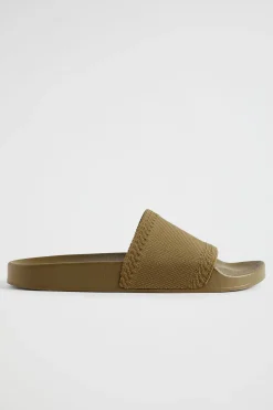 Seed Heritage Sandals & Thongs-Seed Knit Pool Slide Deep Bronze