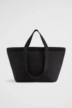 Seed Heritage Beach Bags-Seed Logo Jersey Overnight Bag Black