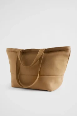 Seed Heritage Beach Bags-Seed Logo Jersey Overnight Bag Deep Brass