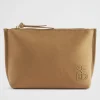 Seed Heritage Clutches & Pouches-Seed Logo Jersey Pouch Deep Brass