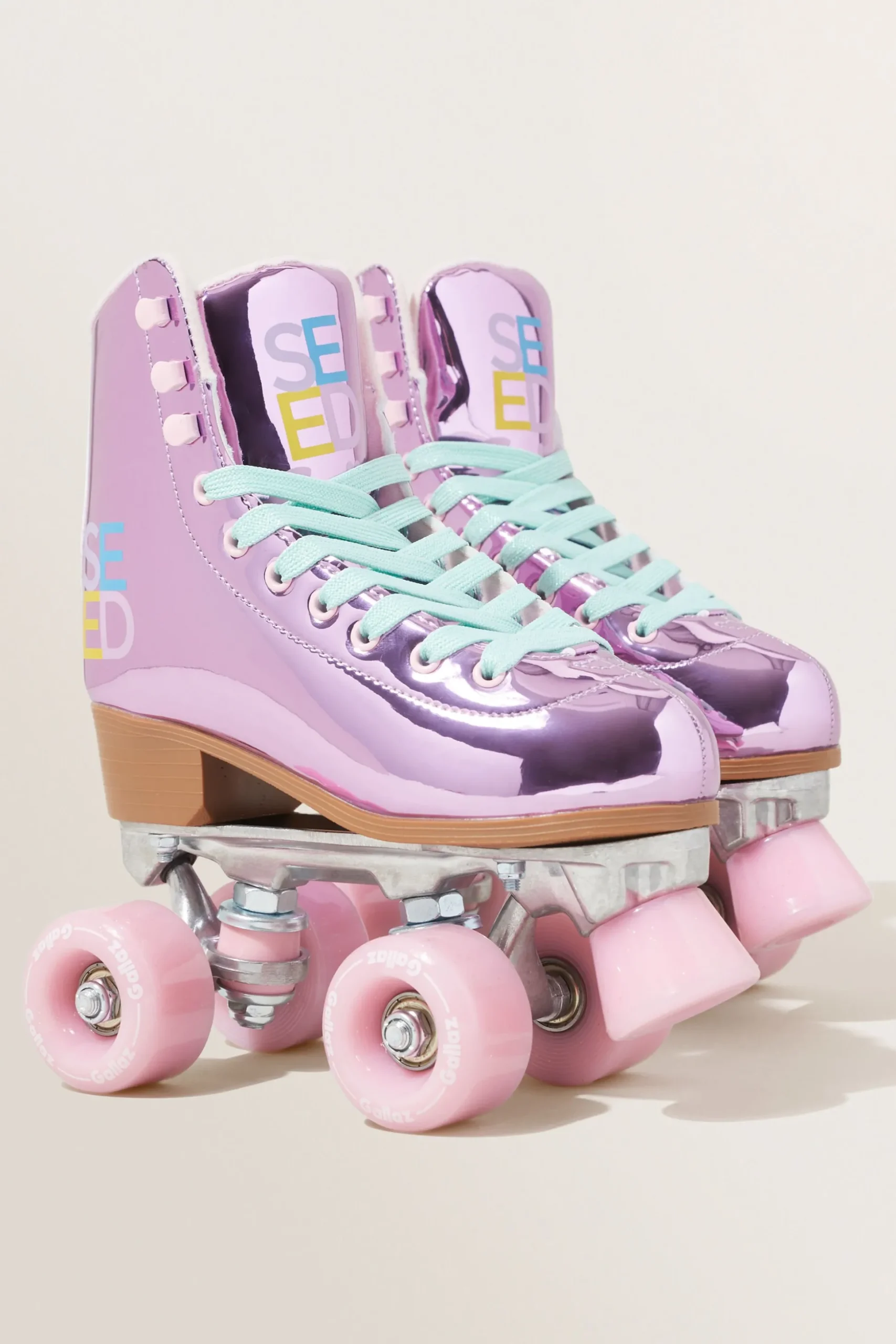 Seed Heritage Toys & Books-Seed Reflective Roller Skates Light Pink