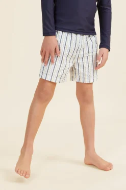 Seed Heritage Swimwear-Seersucker Boardshort Multi