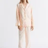 Seed Heritage Sleepwear-Seersucker Grid Sleep Bottom Blush