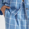 Seed Heritage Sleepwear-Seersucker Grid Sleep Bottom Azure