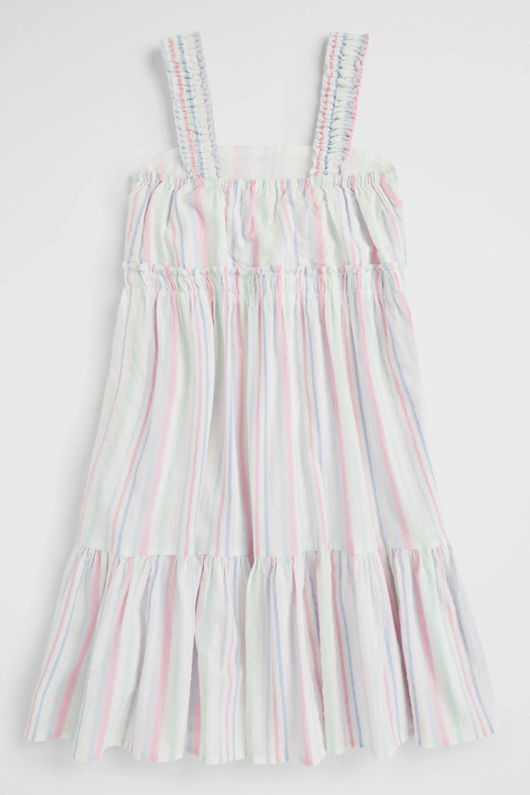 Seed Heritage Dresses-Seersucker Smocked Dress Multi
