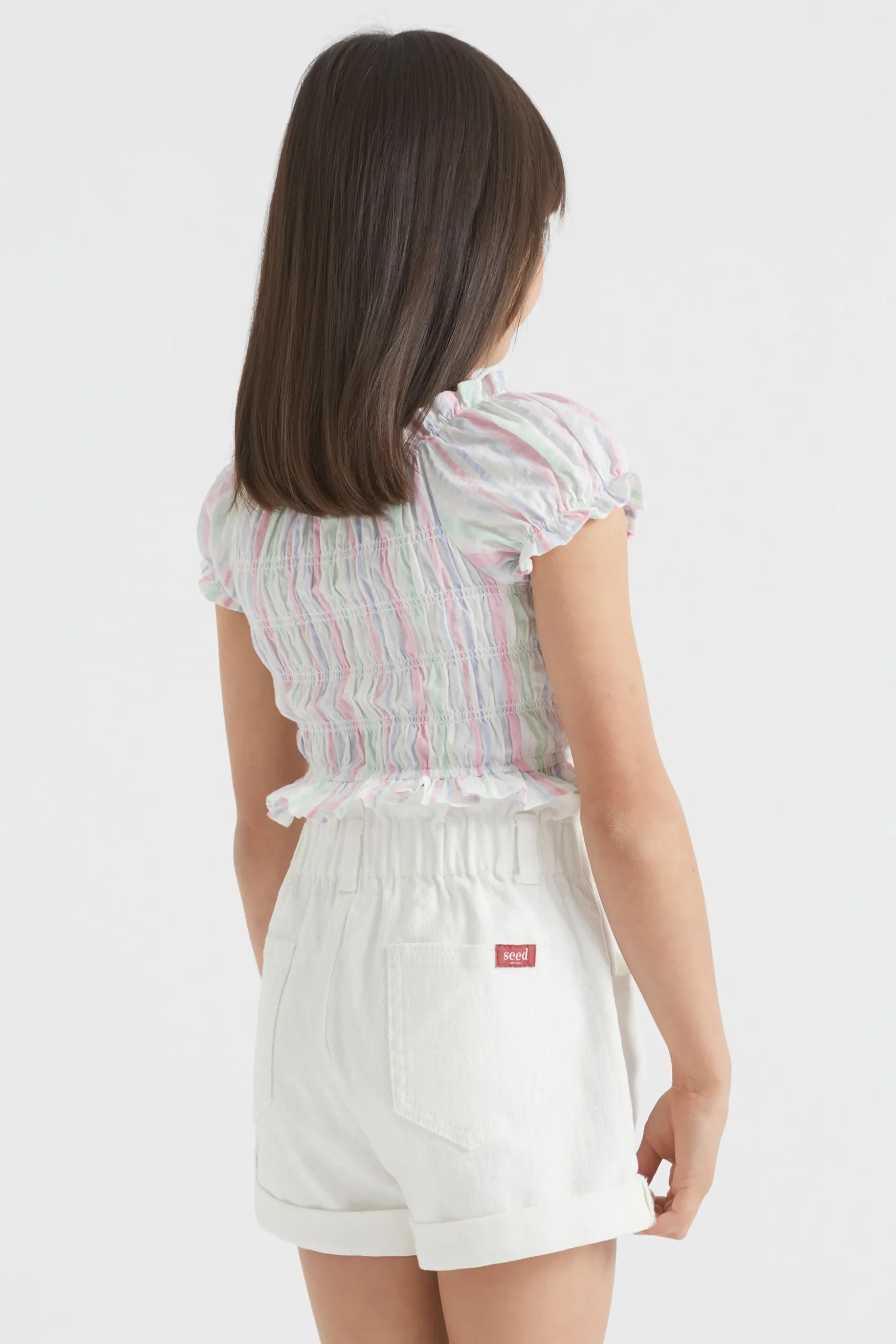 Seed Heritage T-Shirts & Tops-Seersucker Top Multi
