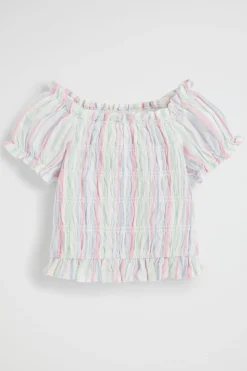 Seed Heritage T-Shirts & Tops-Seersucker Top Multi