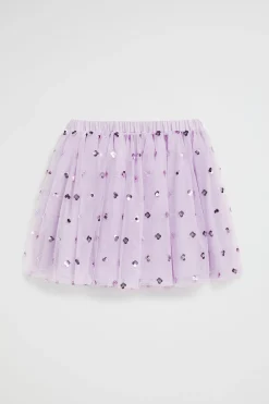 Seed Heritage Skirts-Sequin Bubble Hem Daisy Tutu Orchid