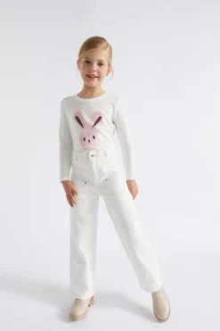 Seed Heritage T-Shirts & Tops-Sequin Bunny Tee Canvas
