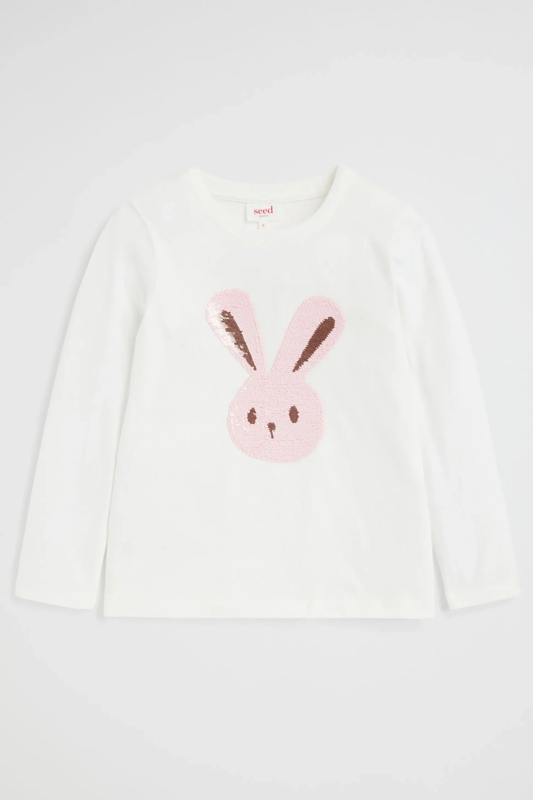 Seed Heritage T-Shirts & Tops-Sequin Bunny Tee Canvas