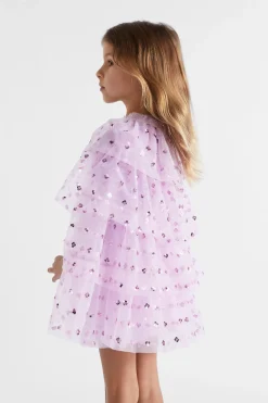Seed Heritage Ponchos & Capes-Sequin Party Cape Orchid