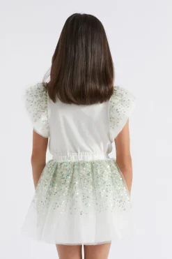 Seed Heritage T-Shirts & Tops-Sequin Sleeve Tee Canvas