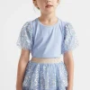 Seed Heritage T-Shirts & Tops-Sequin Tee Powder Blue