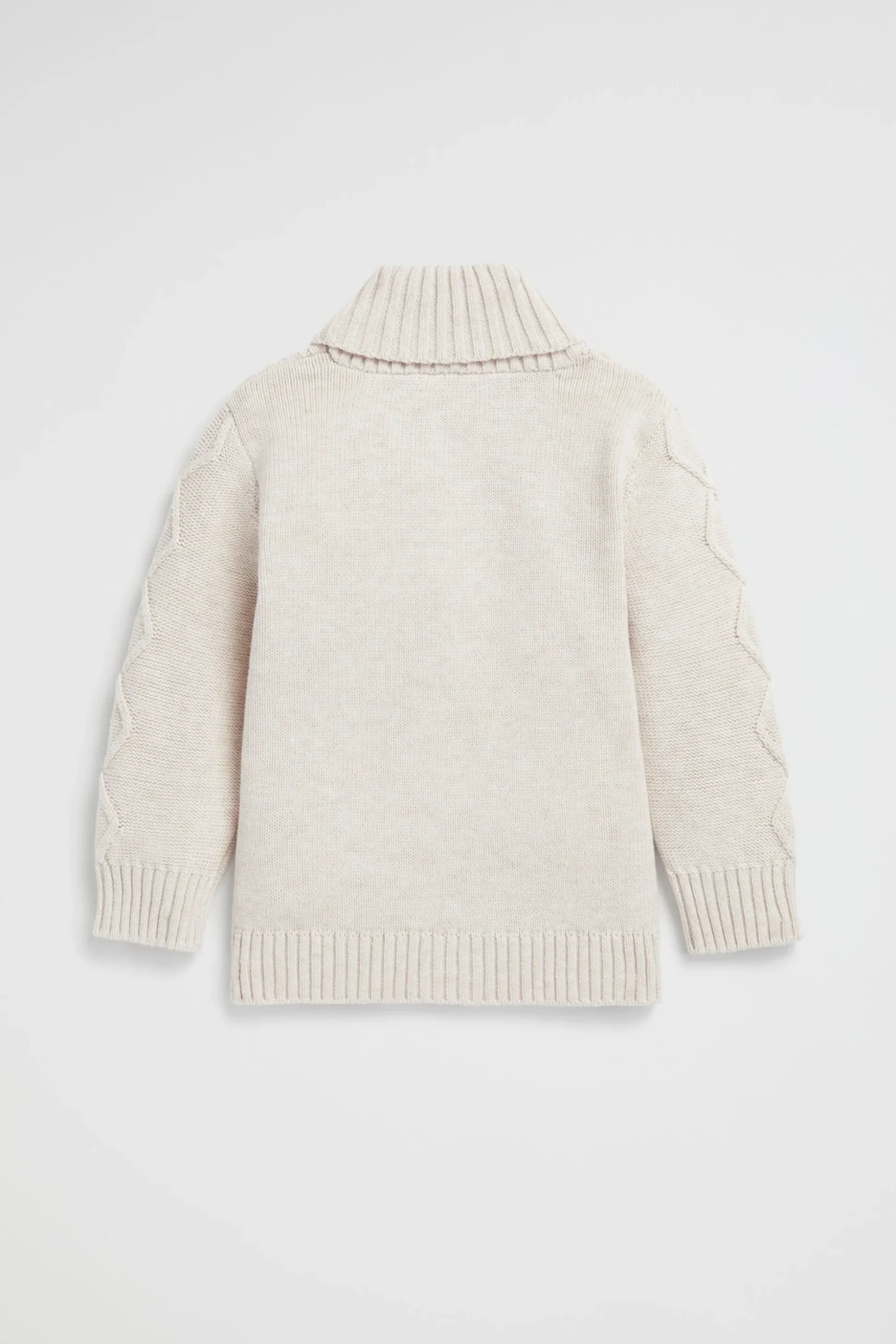Seed Heritage Knitwear & Sweaters-Shawl Neck Cardigan Oat Marle