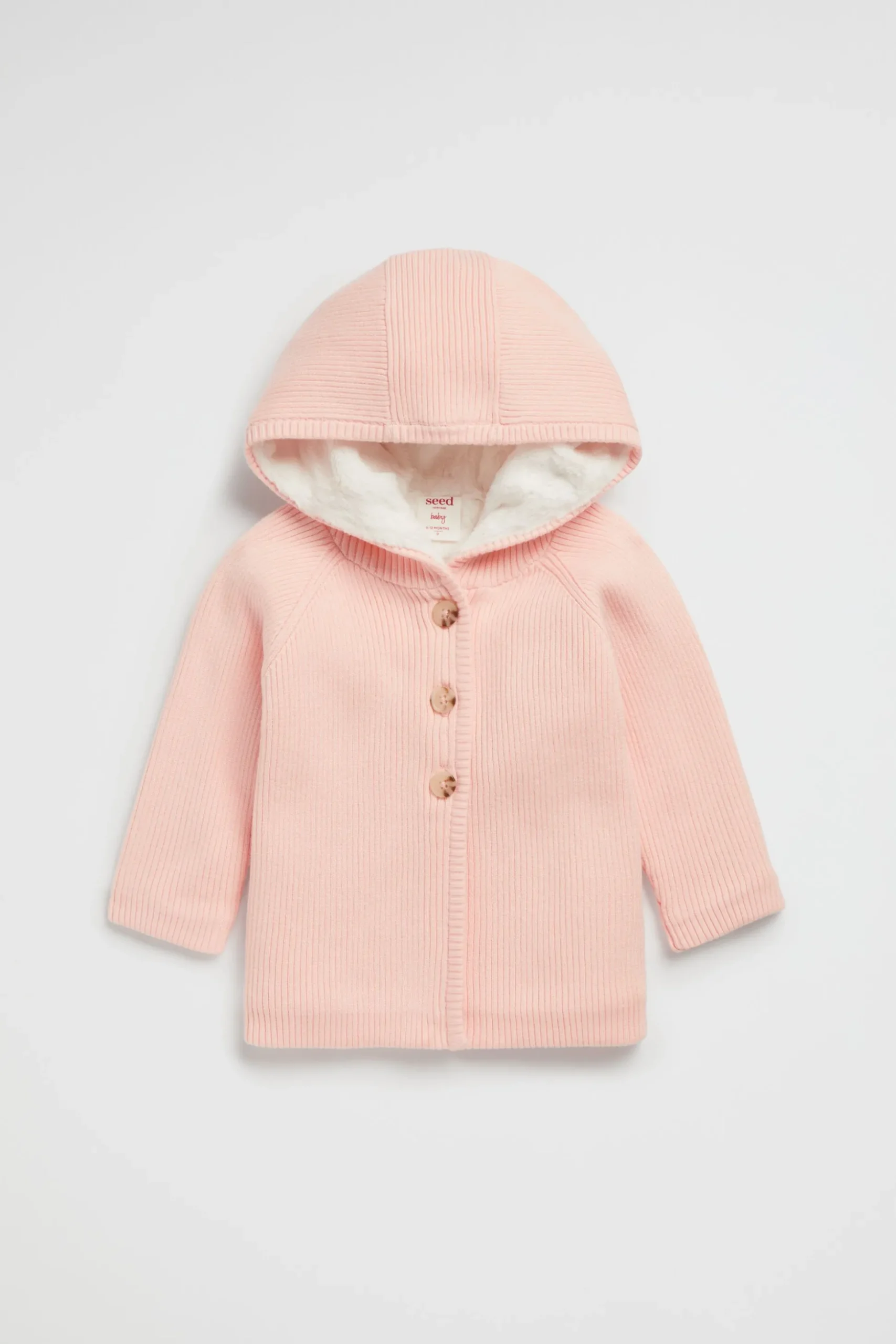 Seed Heritage Jackets & Vests-Sherpa Lined Cardi Dusty Rose
