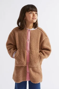 Seed Heritage Jackets & Vests-Sherpa Overcoat Cappuccino