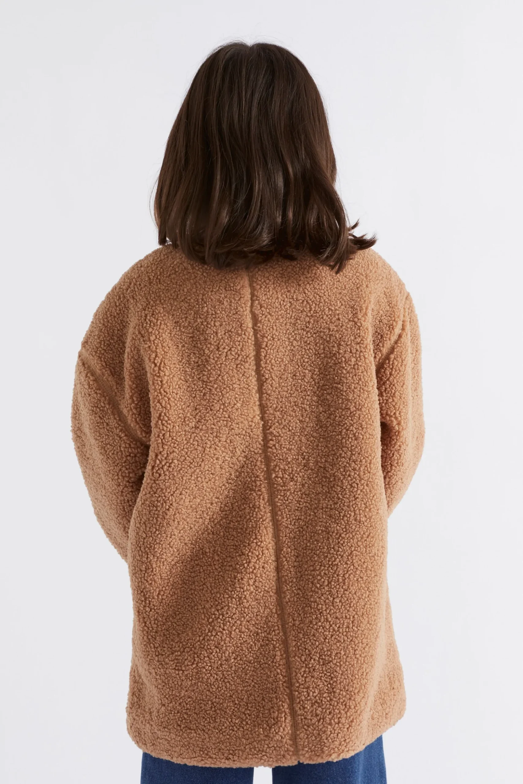 Seed Heritage Jackets & Vests-Sherpa Overcoat Cappuccino