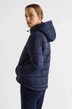 Seed Heritage Jackets & Vests-Side Zip Puffer Jacket Midnight Sky
