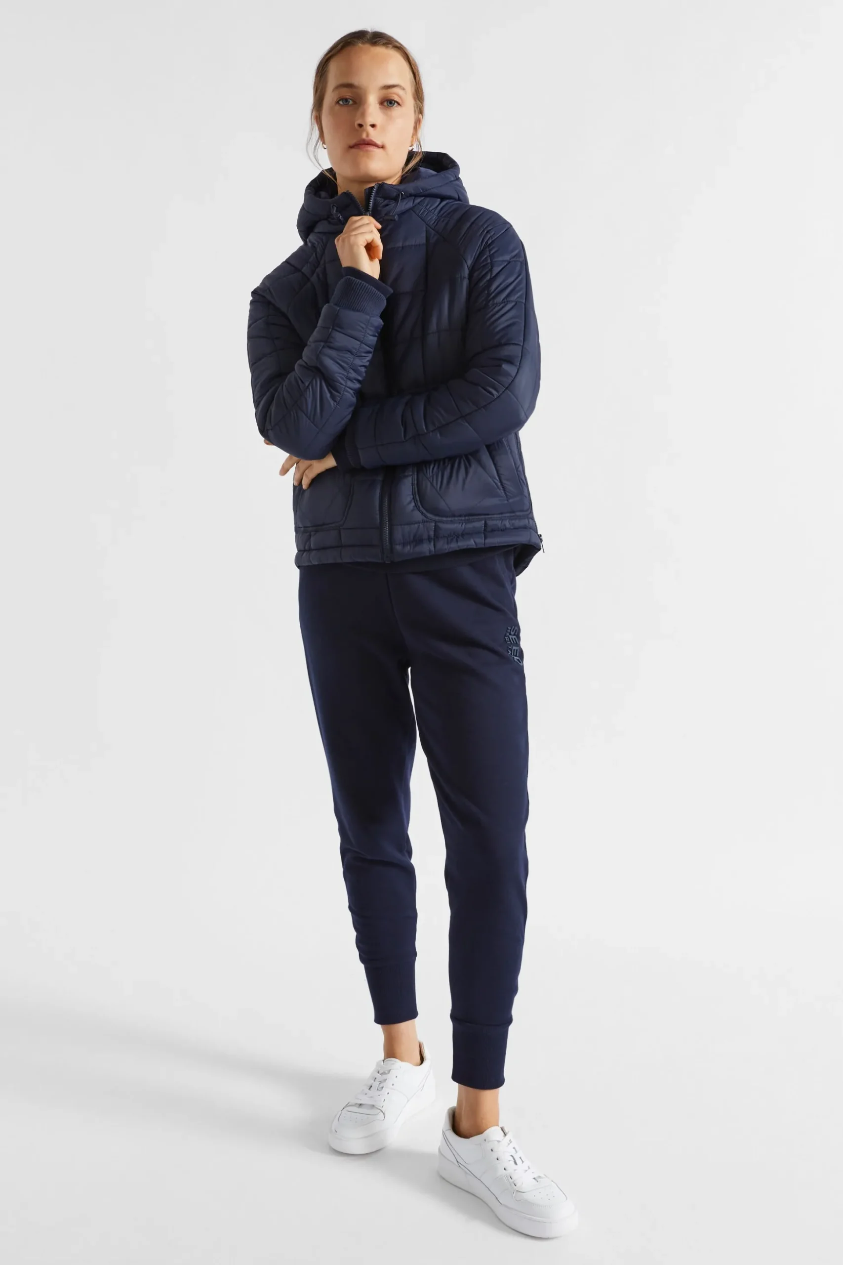 Seed Heritage Jackets & Vests-Side Zip Puffer Jacket Midnight Sky