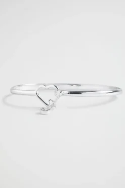 Seed Heritage Jewellery-Silver Initial Bangle J