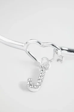 Seed Heritage Jewellery-Silver Initial Bangle J
