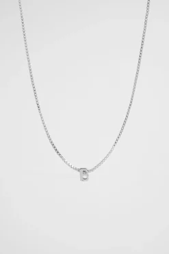 Seed Heritage Jewellery-Silver Initial Necklace B