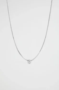 Seed Heritage Jewellery-Silver Initial Necklace O