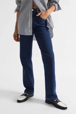 Seed Heritage Pants-Slim Leg Long Jean Night Blue Denim