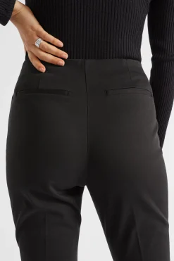 Seed Heritage Pants-Slim Leg Zip Waist Pant Black